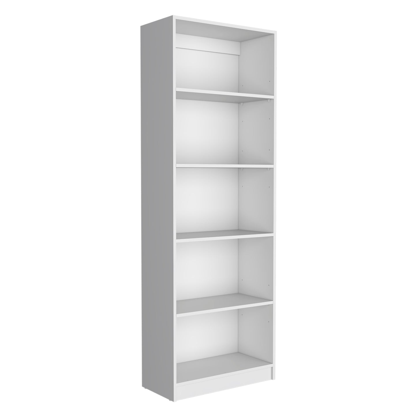 Chelton 3-Piece White Bookcase Set – Two Large Bookcases & One 4-Shelf Bookcase – Modern Living Room Storage