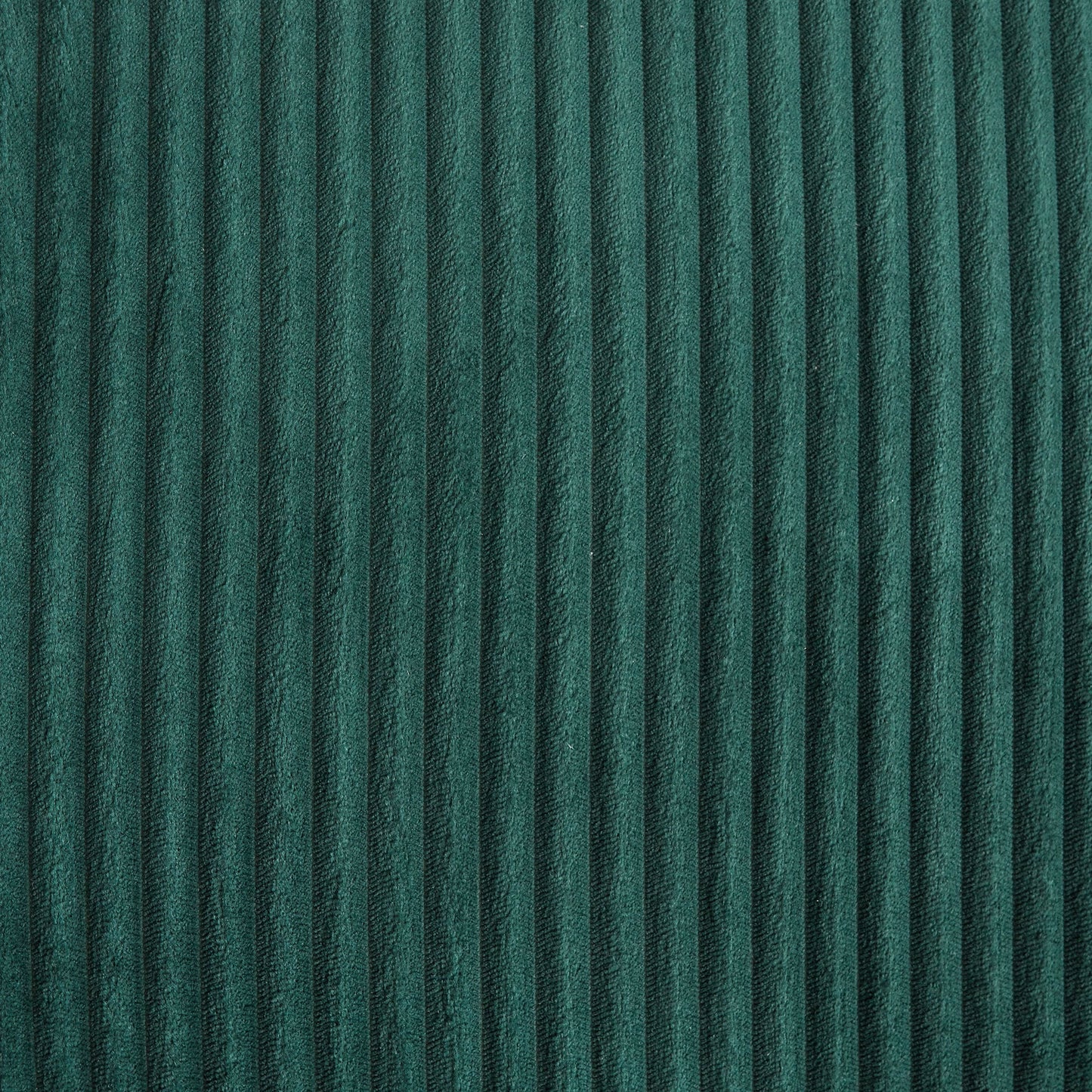 Oversized Modern Sectional Sofa with Left Chaise – Green Corduroy Upholstery, 6 Throw Pillows